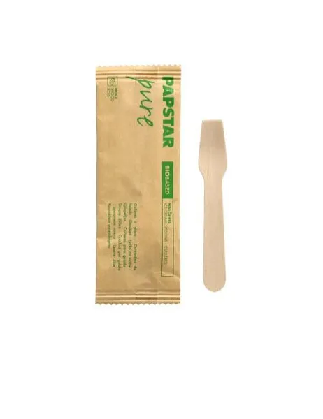 Koka karotes saldējumam  PAPSTAR, L 9,4cm, papīra maisiņā, 0.045kg, 50gab