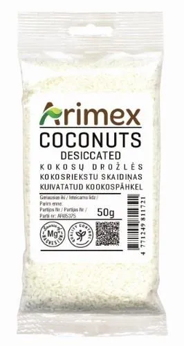 Kokosriekstu skaidas ARIMEX, 50g