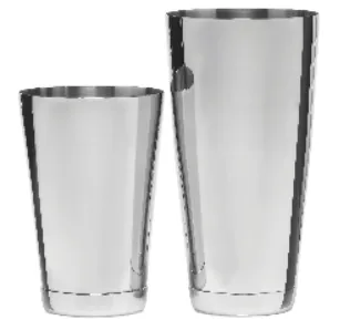 Kokteiļu šeikeris Boston, nerūsējošais tērauds, 825/532 ml, 2gab