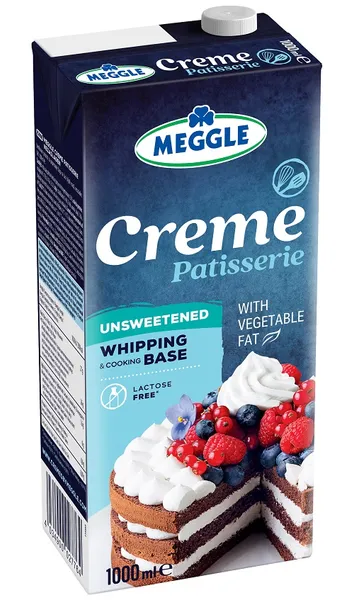 KONDITOREJAS MAISĪJUMS. Ar augu taukiem, 25%. Bez cukura. MEGGLE 1L