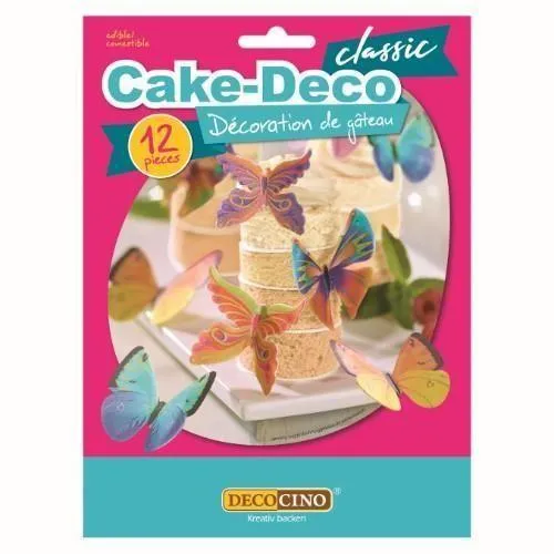 Konditorejas tauriņi DECOCINO, 12 gab