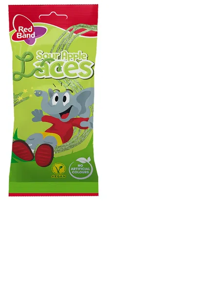 Konfektes RED BAND Snore, ar skābu ābolu garšu, 100g