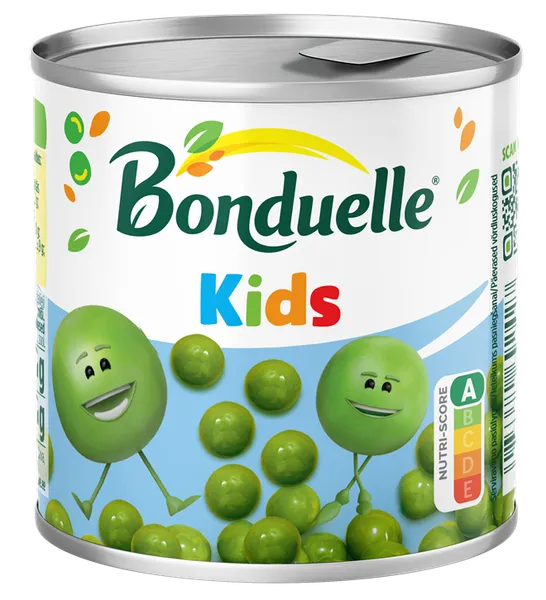 Konservēti zirnīši Bonduelle Kids, 200g/140 g
