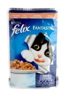 Konservi kaķiem FELIX Fantastic, ar lasi, 85g