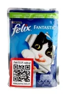 Konservi kaķiem FELIX Fantastic, ar truša gaļu, 85g