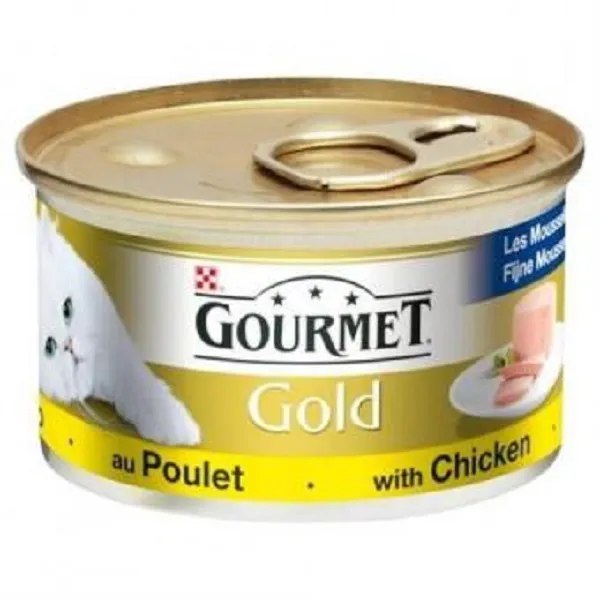 Konservi kaķiem GOURMET Gold pastēte, vista, 85g