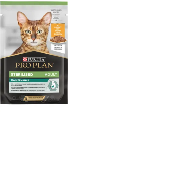 Konservi kaķiem PRO PLAN Steril Maintenance, ar vistas gaļu, 85g
