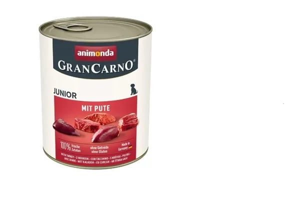 Konservi kucēniem ANIMONDA GranCarno, ar tītaru, 800g