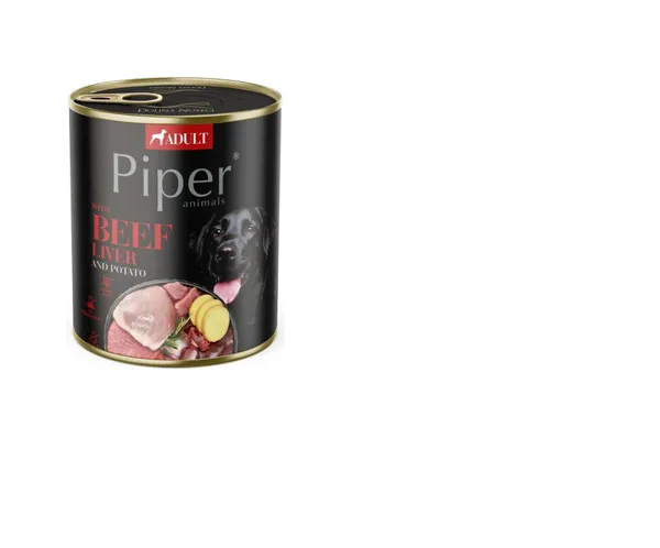 Barība suņiem Piper  Liellopa aknas,kartupeļi 0.8kg