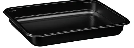 Konteineri 1 daļīgi, melni, PP, 227x178x33mm, 1.64kg, 40gab