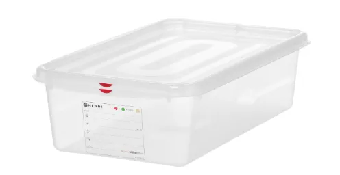 Konteiners GN 1/1, polipropilēns, 21L, caurspīdīgs, 530x325x(H)150mm, 873359