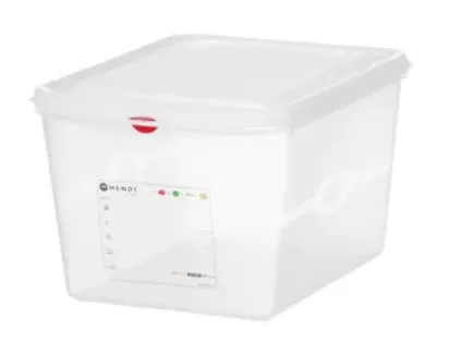 Konteiners GN 1/2, polipropilēna, 12,5L, caurspīdīgs, 325x265x(H)200mm, 873281