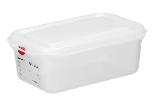 Konteiners GN 1/4 no polipropilēna, 2,8L, caurspīdīgs, 265x162x(H)100mm, 873199