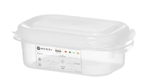 Konteiners GN 1/9, polipropilēna, 0,6L, caurspīdīgs, 176x108x(H)65mm, 873120