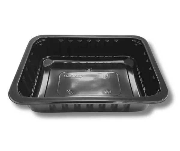 Konteiners SEAL PP melns, 1 nodalījums, 227x178x50, 1.87kg, 80gab