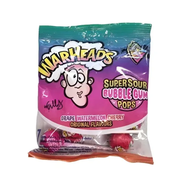 Košļājamās gumijas konfektes WARHEADS, skābas, (oriģinālās), 105g