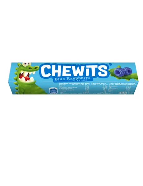 Konfektes košļāj.Chewits blue rasberry 30g