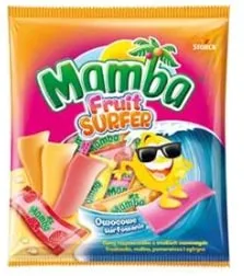 Košļājamās konfektes MAMBA Fruit Surfer, 140g