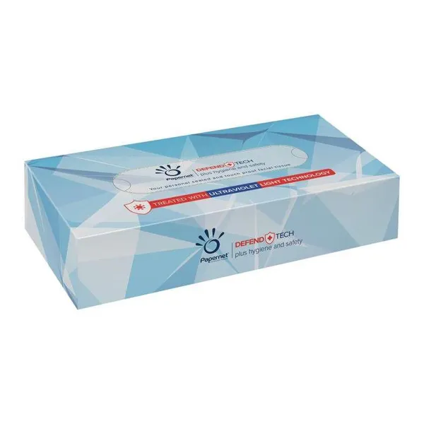 Kosmētiskās salvetes PAPERNET, 2 slāņi, 21x20cm, 100 loksnes, baltas, 1gab