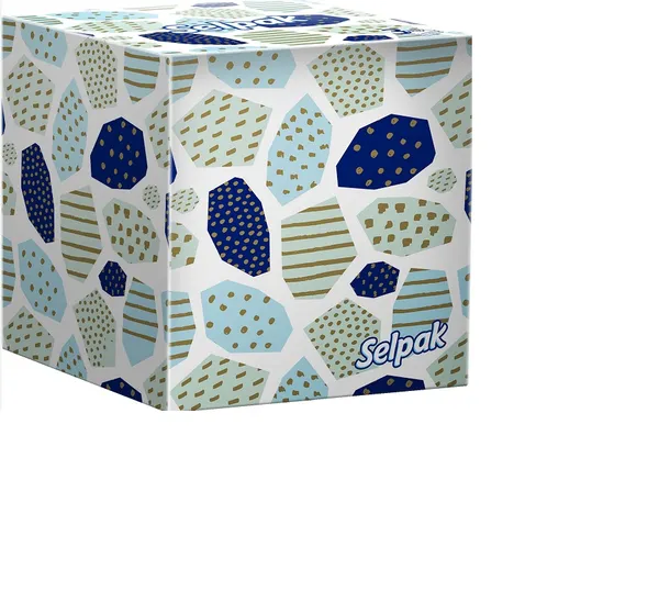 Kosmētiskās salvetes SELPAK Boutique, 3 slāņi, 48gab