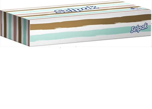 Kosmētiskās salvetes SELPAK Standart, 3 slāņi, 50gab