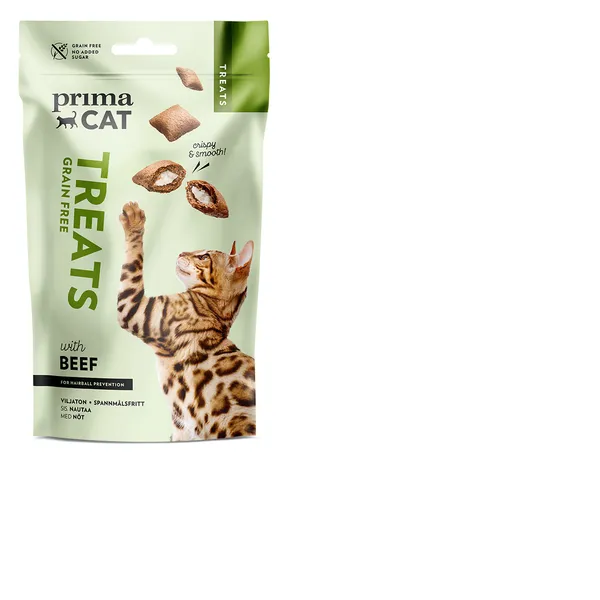 Kraukšķigi našķi kaķiem PRIMACAT Anti-hairball, 40g