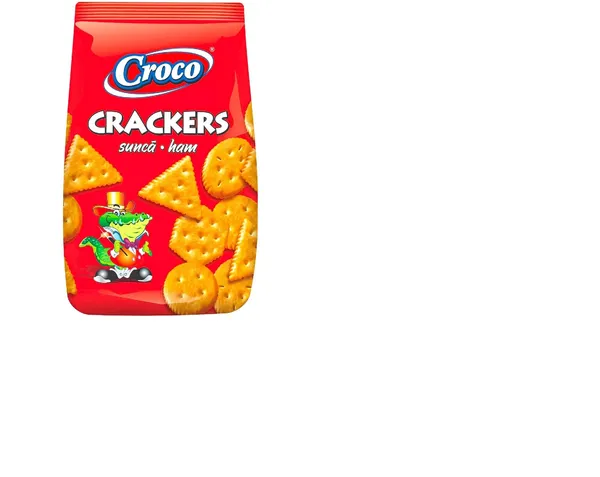 Krekeri Croco ar šķiņķa garšu 100g