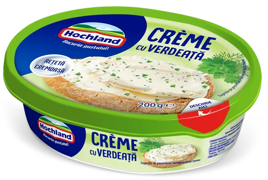 Krēmsiers HOCHLAND ar zaļumiem, 200g