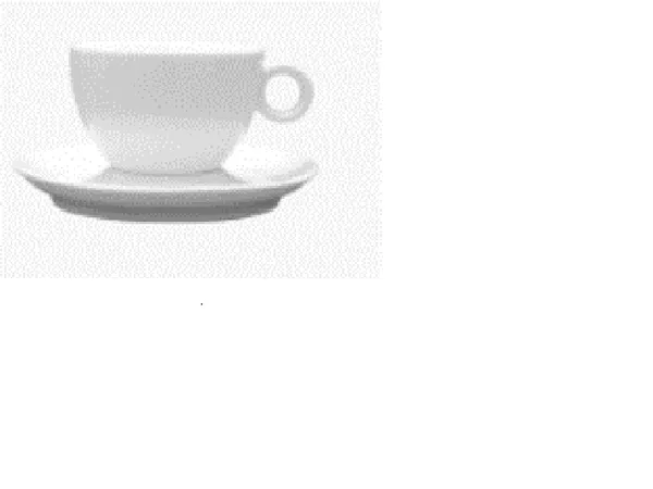 Krūze Bola, ar šķīvi, porcelāns, 150 ml, 6gab