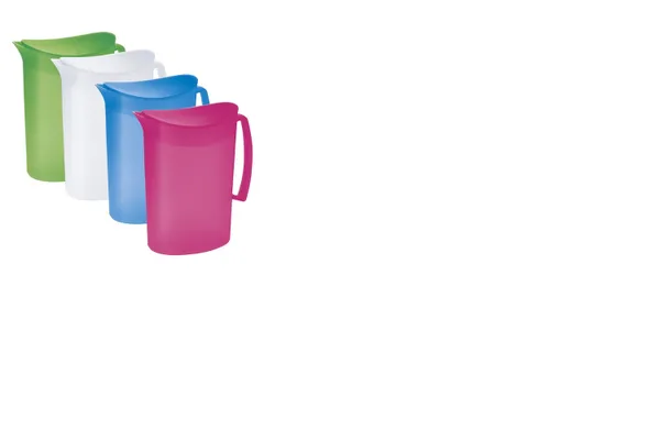 Krūze ūdenim ar vāku, 2l, plastmasas