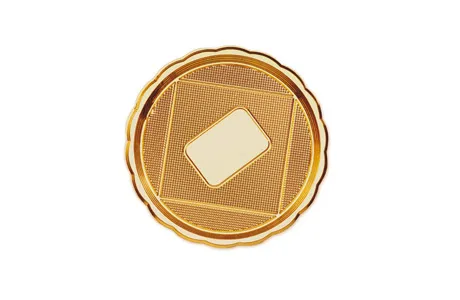 Kūku paplāte MEDORO, zelta, D 32 cm, 1.15kg, 10gab