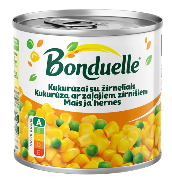 Kukurūza ar zirnīšiem Bonduelle, 340g