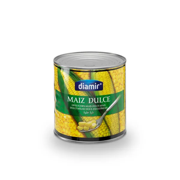 Kukurūza konservēta DIAMIR, 2.5kg/ 1.55kg