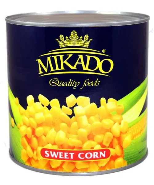 Kukurūza konservēta MIKADO, 2.25kg/1.85kg