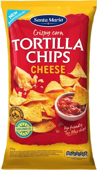 Kukurūzas čipsi Santa Maria ar sieru 475g