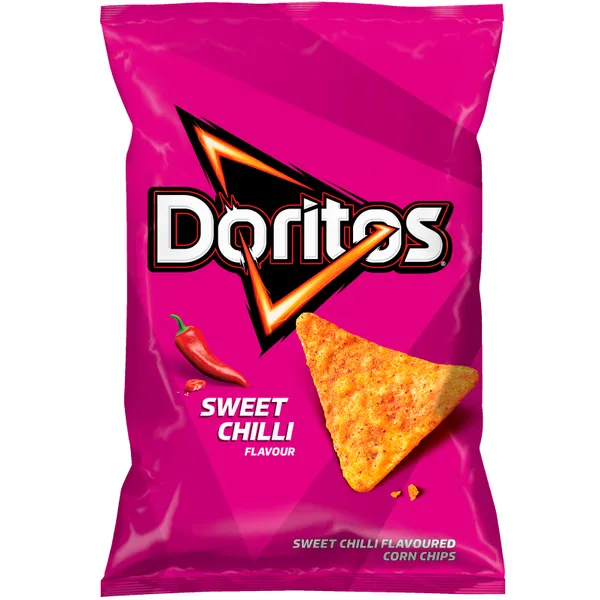 Kukurūzas čipsi DORITOS, ar saldā čili garšu, 90g