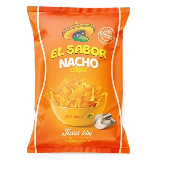 Kukurūzas čipsi EL SABOR ar BBQ garšu, 100g