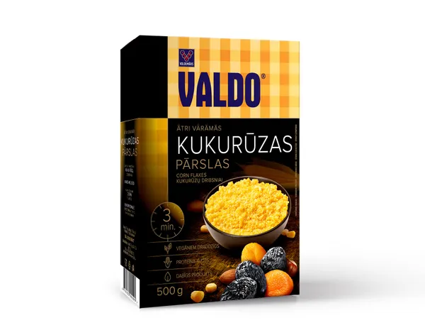 Kukurūzas pārslas ātri vārāmās 500g, Valdo