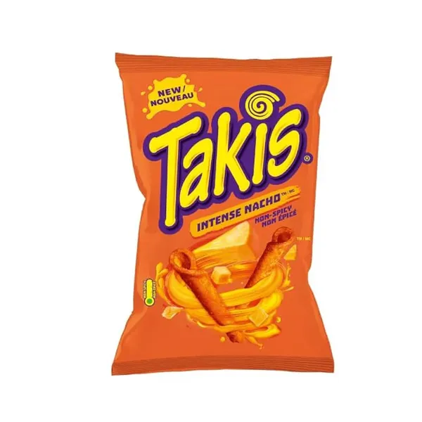 Kukurūzas uzkodas TAKIS Intense Nacho, ar siera garšu, 90g
