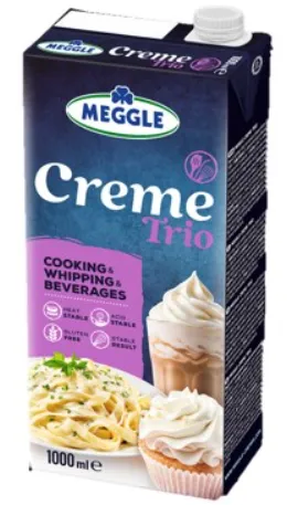 Kulinārijas krēms MEGGLE Trio, ar augu taukiem, 1l