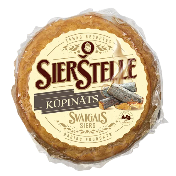 Kūpināts siers SIERŠTELLE, ar ķiplokiem, 330g