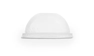 Kupolveida vāki VEGWARE PLA, no kukurūzas cietes, ar caurumu, D 96mm, 0.175kg, 50gab