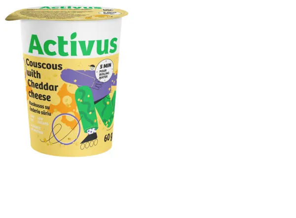 Kuskuss ACTIVUS ar Čedaras sieru 60g