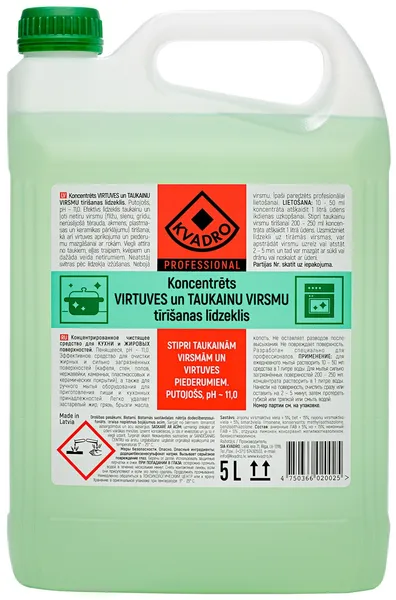 KVADRO PRO Virtuves un taukainu virsmu tīrītājs, koncentrāts, 5l