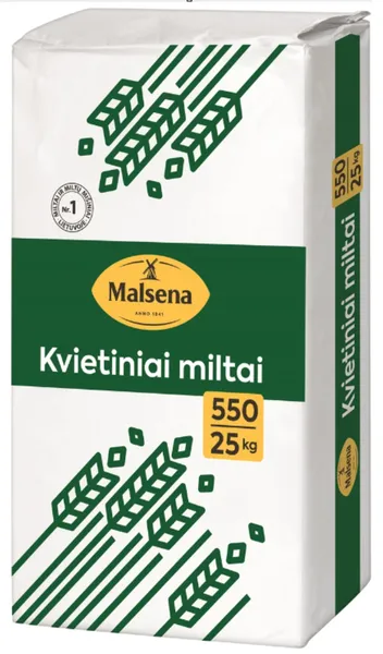 Kviešu milti MALSENA, 550D, 25kg