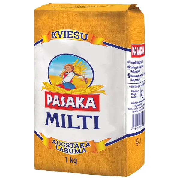 Kviešu milti PASAKA, 550D, 1kg