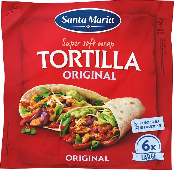 Tortilla kviešu lielās Santa Marija 371g