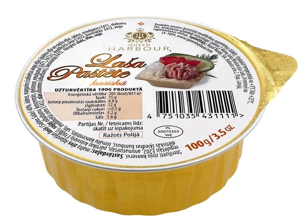 Laša pastēte QUEEN HARBOUR klasiskā 100g