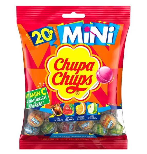 Ledenes CHUPA CHUPS mini, maisiņā, 120g