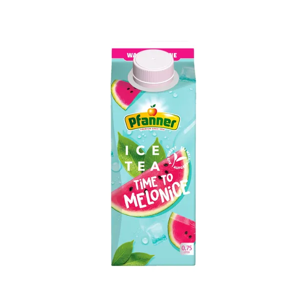 Ledus tēja PFANNER, ar arbūzu garšu, 0.75l